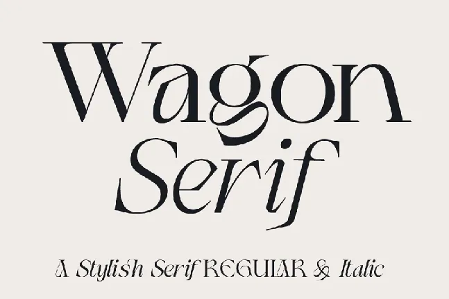 Wagon font