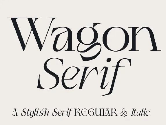 Wagon font