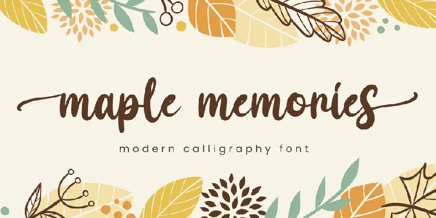 Maple Memories - Personal Use font