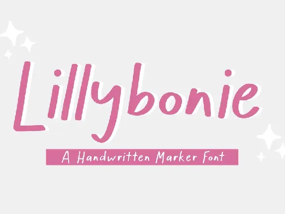 Lillybonie font