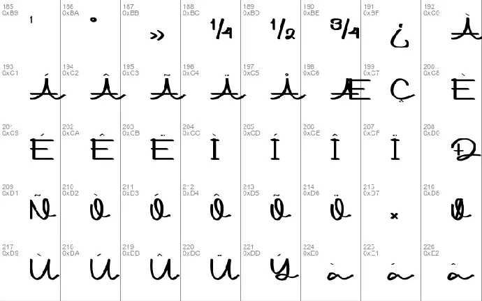 Lachony font