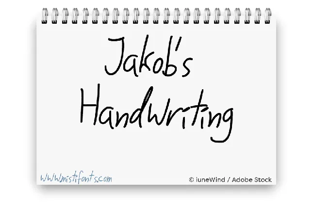 Jakobs Handwriting font