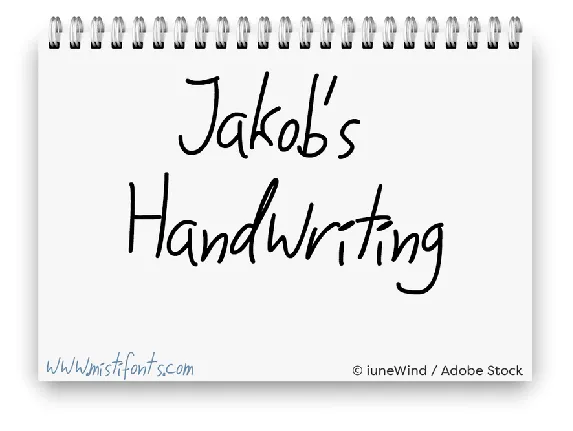 Jakobs Handwriting font