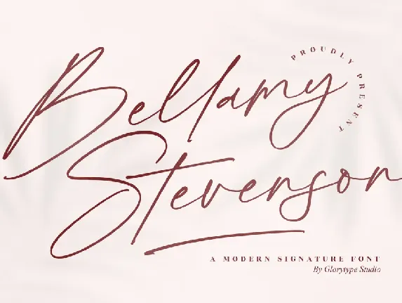 Bellamy Stevenson font