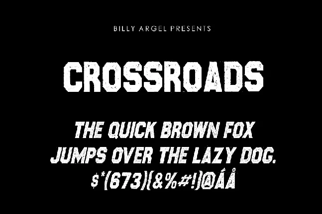 Crossroads font