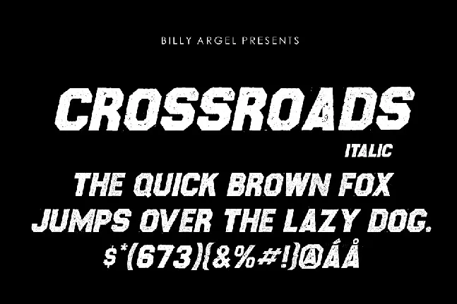 Crossroads font