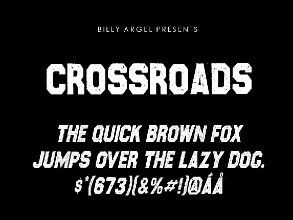 Crossroads font