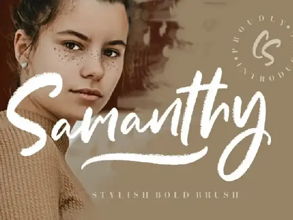 Samanthy Stylish Brush font