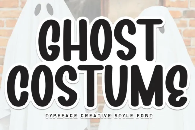 Ghost Costume Brush font