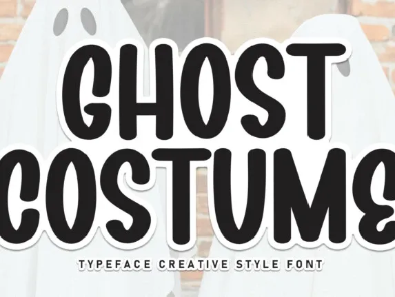 Ghost Costume Brush font