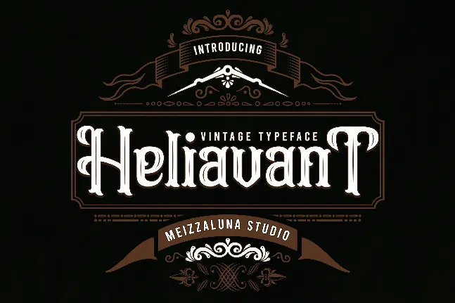 Heliavant font