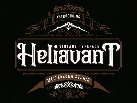 Heliavant font