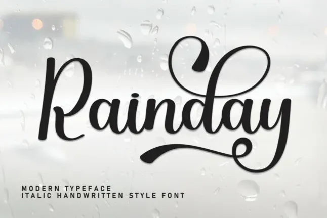 Rainday Script Typeface font