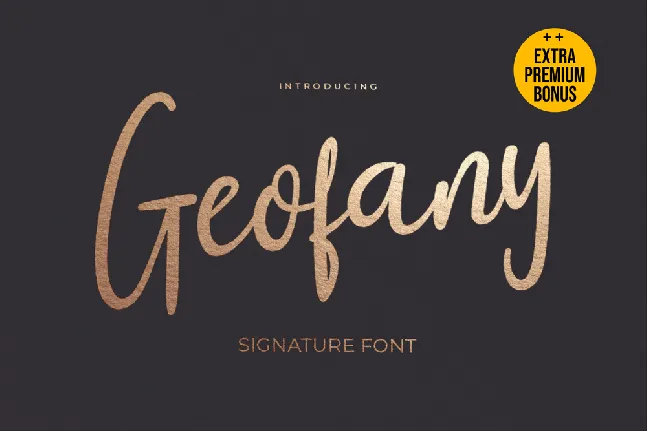 Geofany font