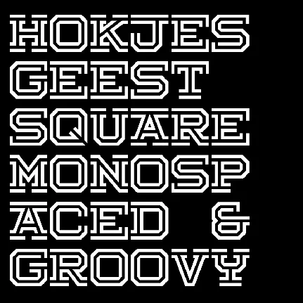 Hokjesgeest font