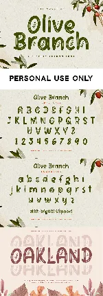 Olive Branch font