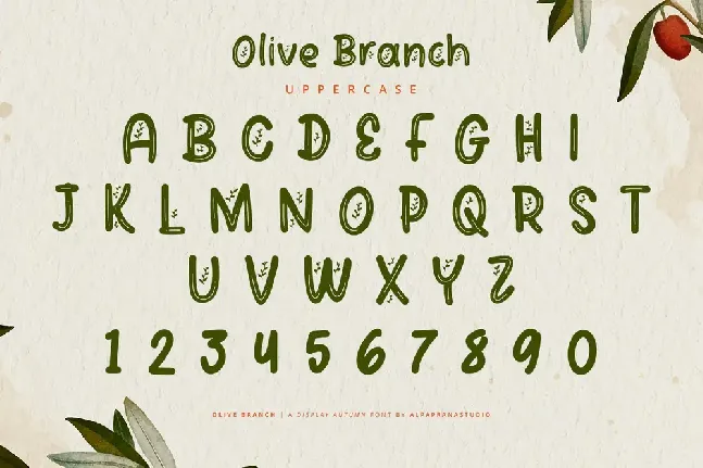 Olive Branch font