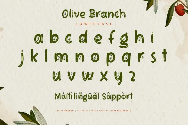 Olive Branch font