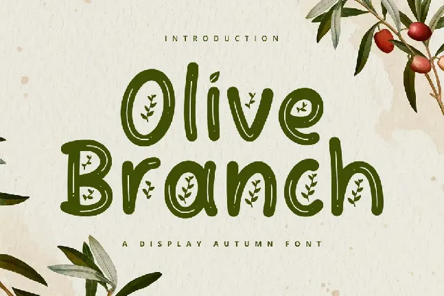 Olive Branch font