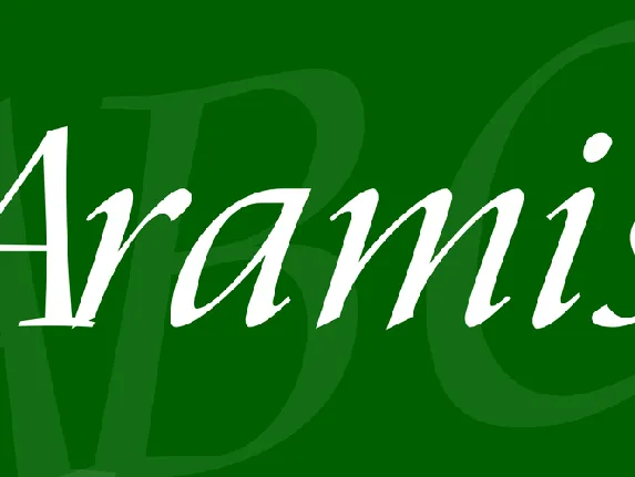 Aramis font