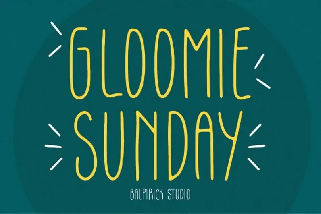 Gloomie Sunday font