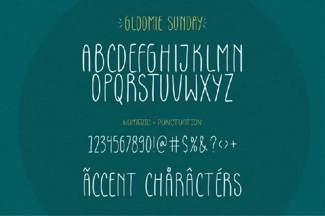 Gloomie Sunday font