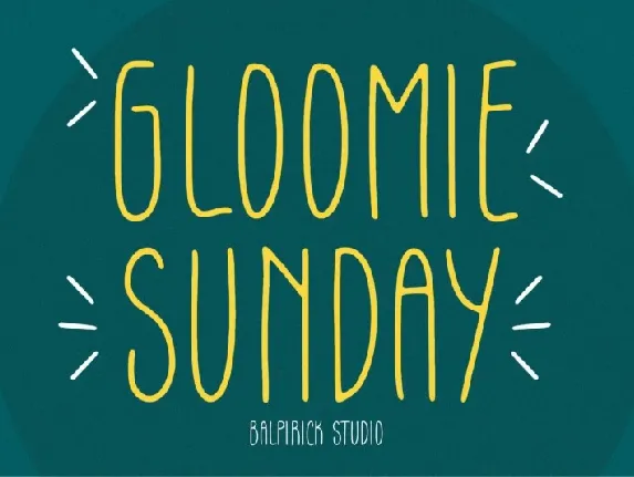 Gloomie Sunday font