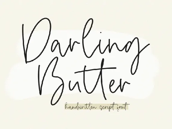 Darling Butter font