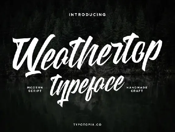 Weathertop Script Typeface font