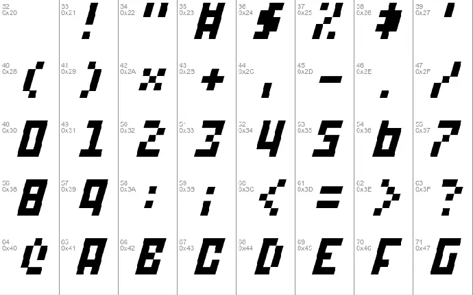 A-15-Bit font