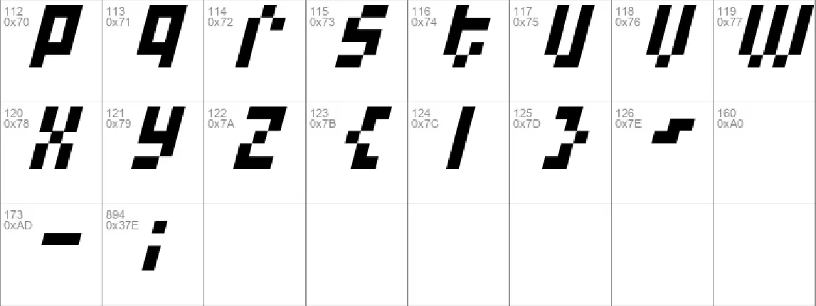 A-15-Bit font