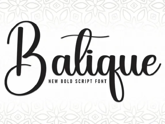 Batique Script font