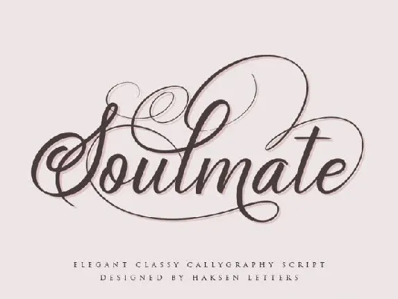 Soulmate Calligraphy font