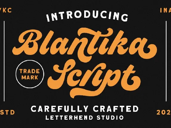 Blantika Script font