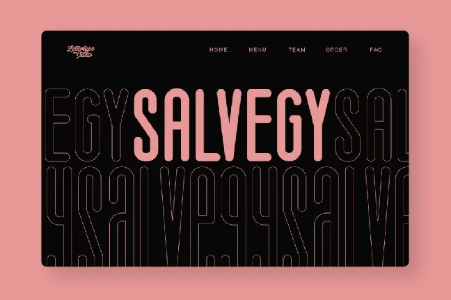 Salvegy DEMO font