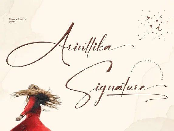 Arinttika Signature font