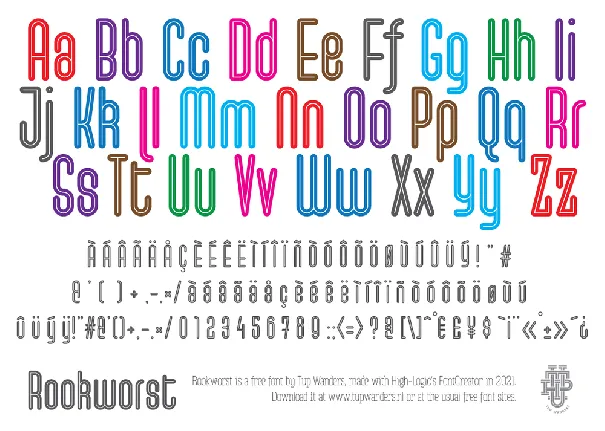 Rookworst font