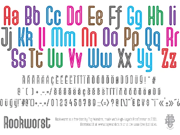 Rookworst font