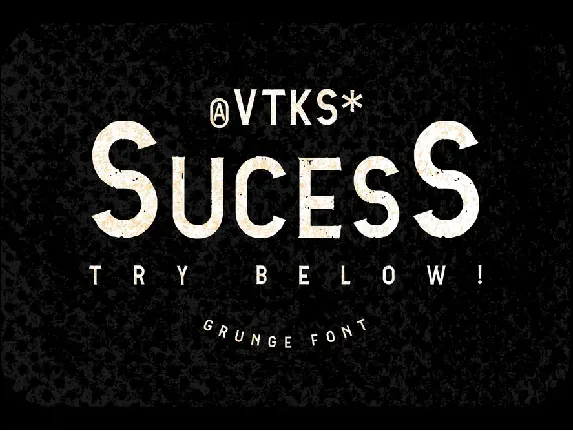 Vtks Sucess font