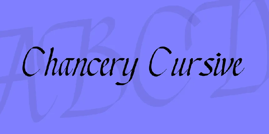 Chancery Cursive font