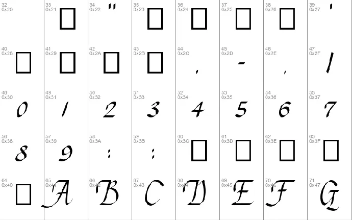 Chancery Cursive font