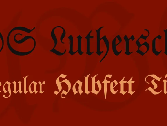 DS Luthersche font