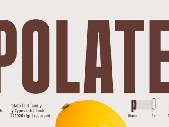 Polate font