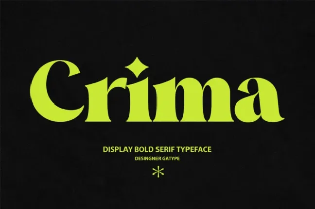 Crima Typeface font