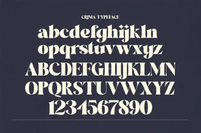 Crima Typeface font