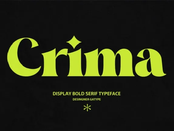 Crima Typeface font