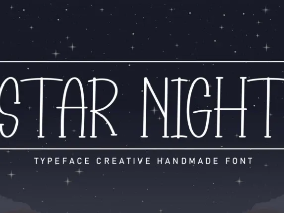 Star Night Display font