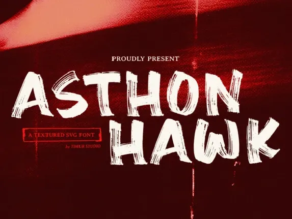 Asthon Hawk font