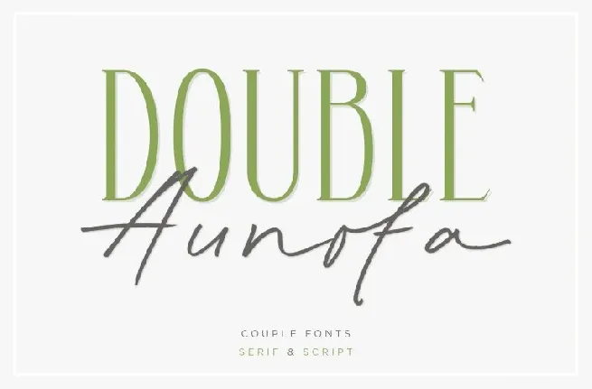 Aunofa Serif font