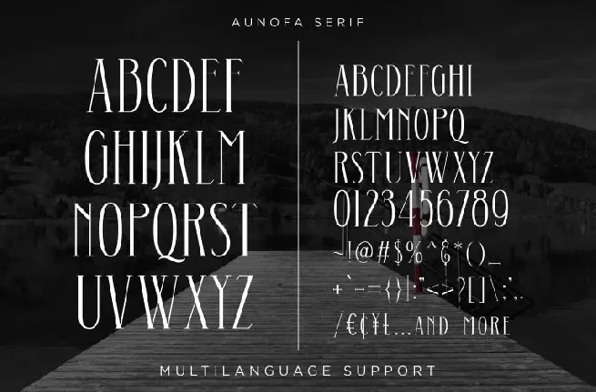 Aunofa Serif font